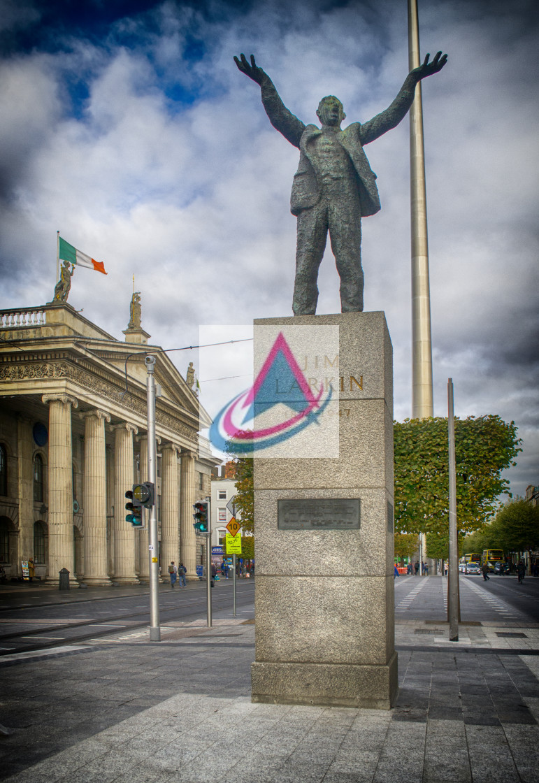 "Jim Larkin on O'Connell Street, Dublin" stock image