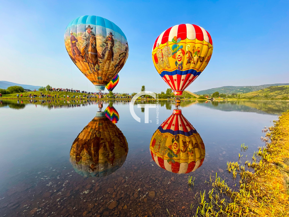 "Painted Reflection" stock image