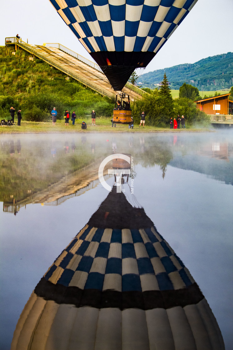 "His Victory Reflection" stock image