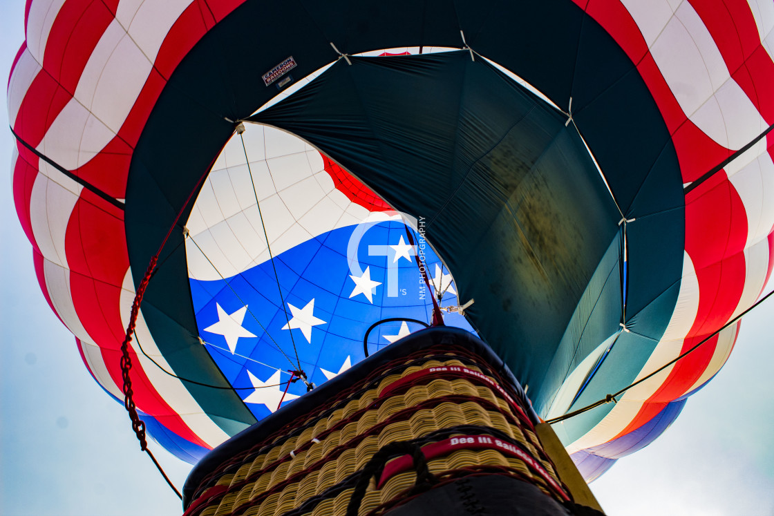 "Below the Flag" stock image