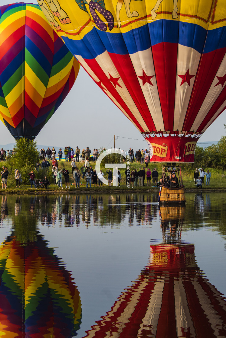 "Big Top reflection" stock image