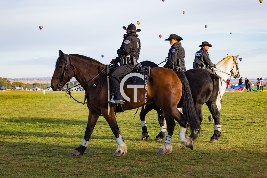 "Mounted Patrol" stock image