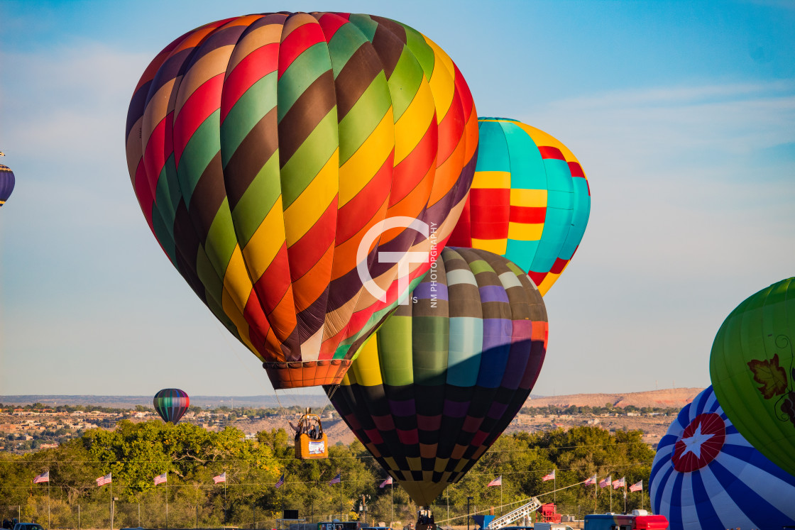 "The floating trio" stock image