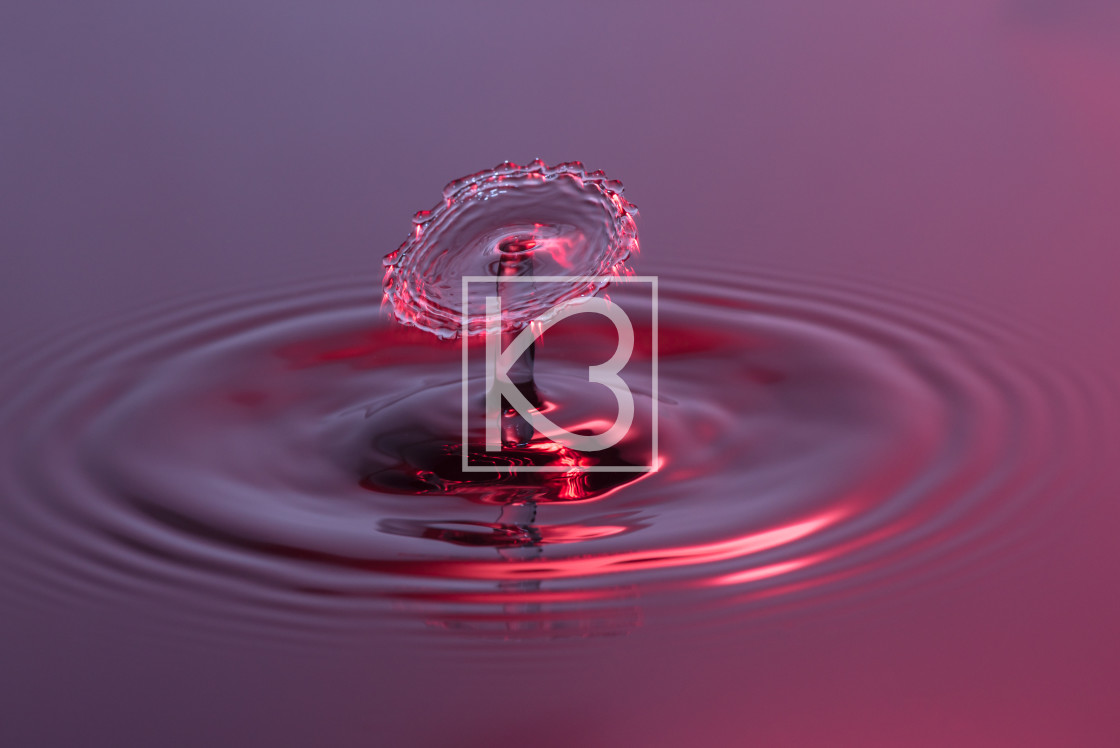 "Water drop - purple and red" stock image