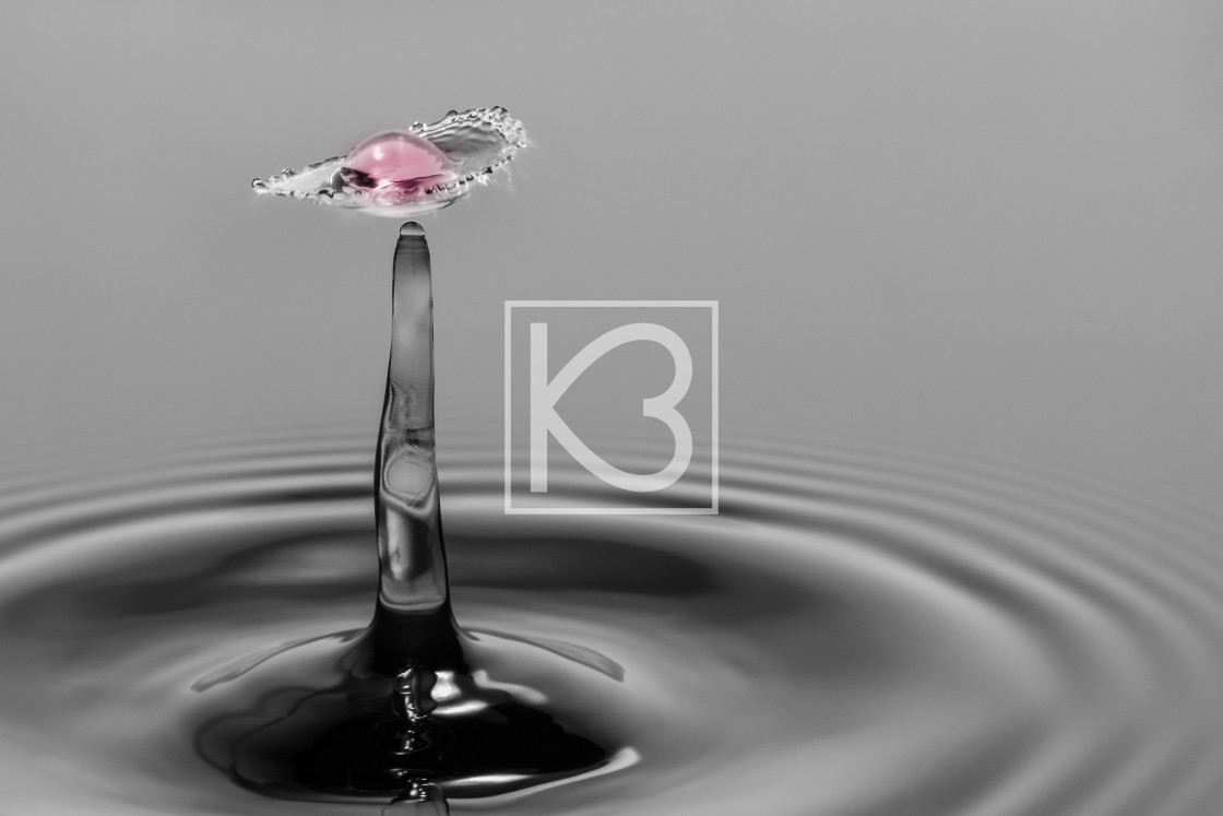 "Water drop collision" stock image