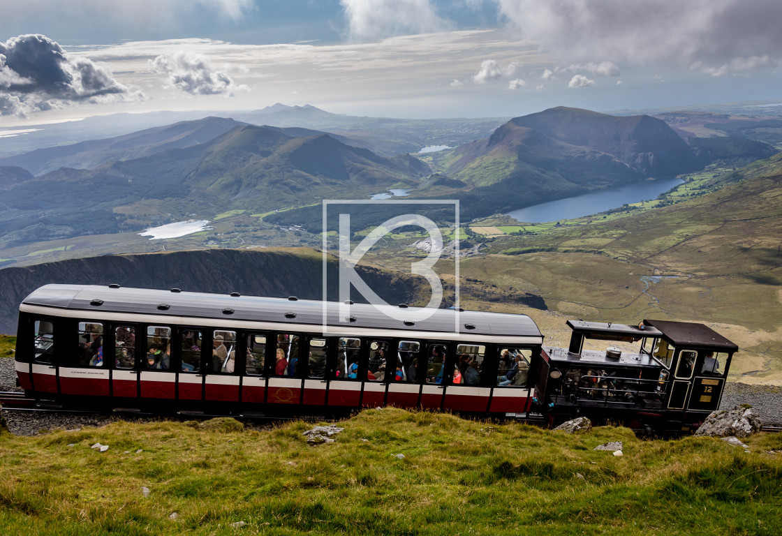 "Snowdon Railway" stock image