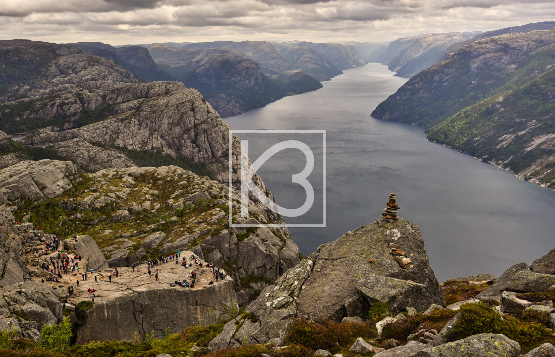 "Preikestolen in Norway" stock image