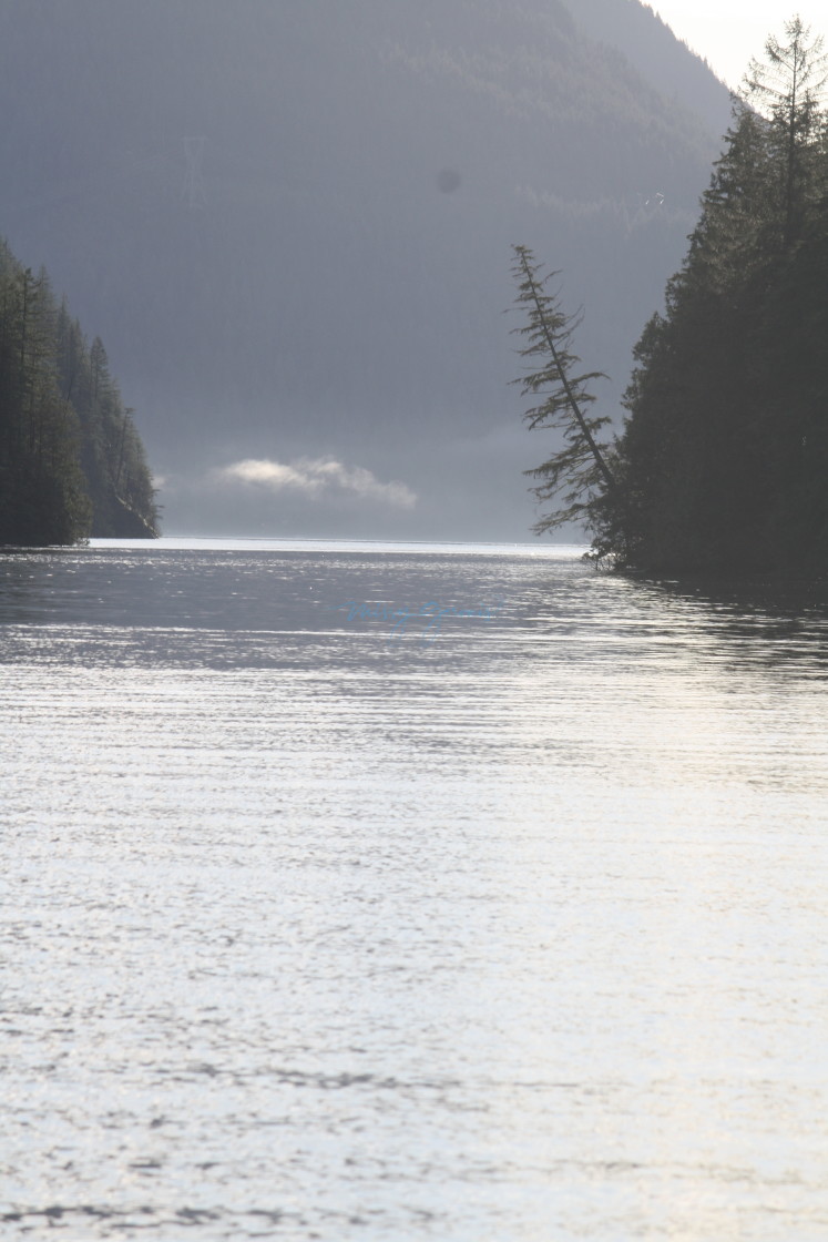 "A Serene Passage Between Two Islands" by Missy Gervais - £1.55 "A Serene Passage Between Two Islands" stock image