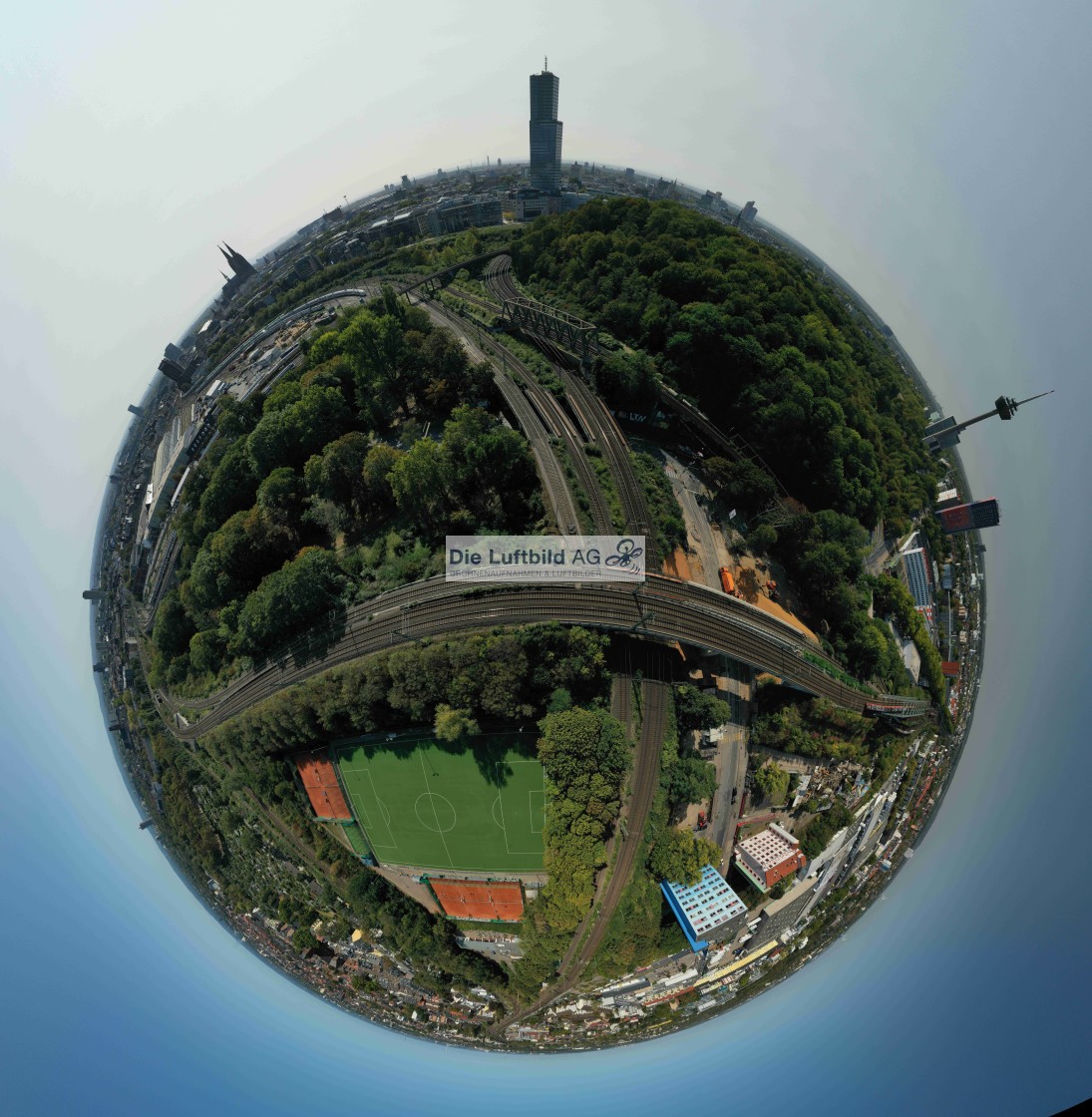 "Luftbild Panorama Köln Nippes Odonien Mediapark" by Die Luftbild AG Hans-Jörg Behrendt - $2.47 "Luftbild Panorama Köln Nippes Odonien Mediapark" stock image
