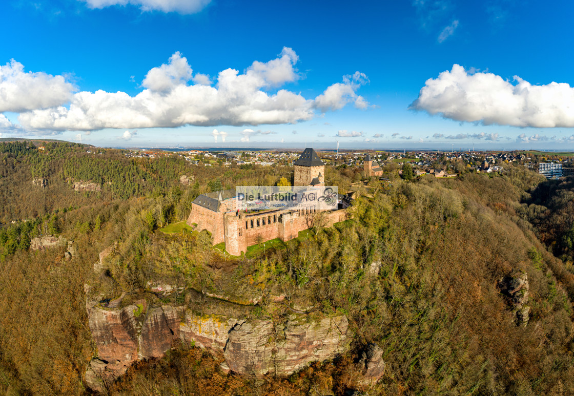 "Panoramaluftbild Burg Nideggen Aerial Castle" by Die Luftbild AG Hans-Jörg Behrendt - $1.85 "Panoramaluftbild Burg Nideggen Aerial Castle" stock image
