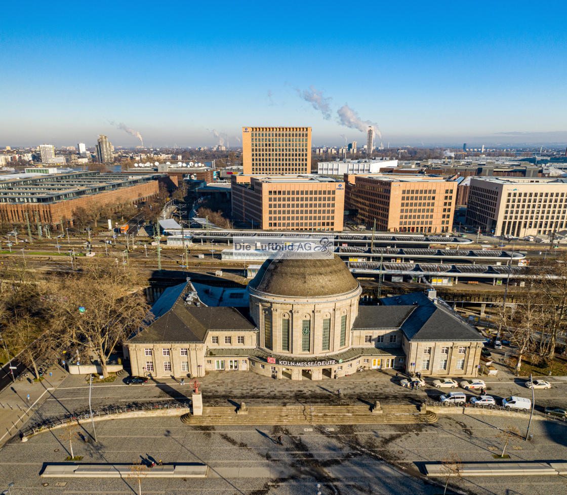 "Luftbild Köln Deutz Bahnhof Aerial" by Die Luftbild AG Hans-Jörg Behrendt - $2.47 "Luftbild Köln Deutz Bahnhof Aerial" stock image
