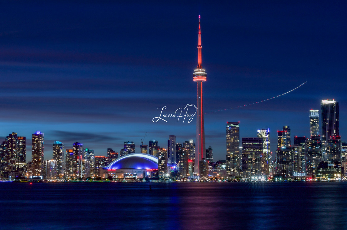 "Toronto at Night" stock image