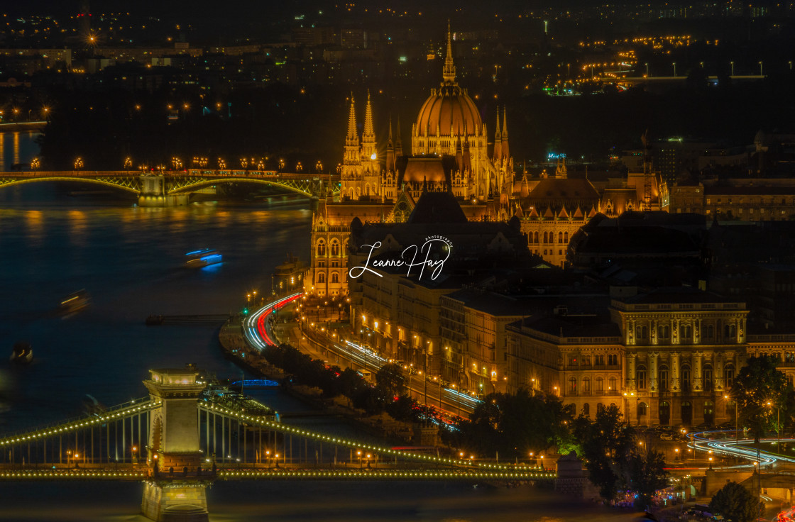 "Budapest Parliament By Night" stock image