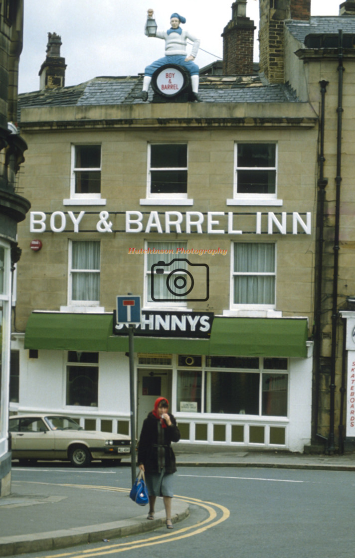 "Boy and Barrel Inn Huddersfield, West Yorkshire." stock image