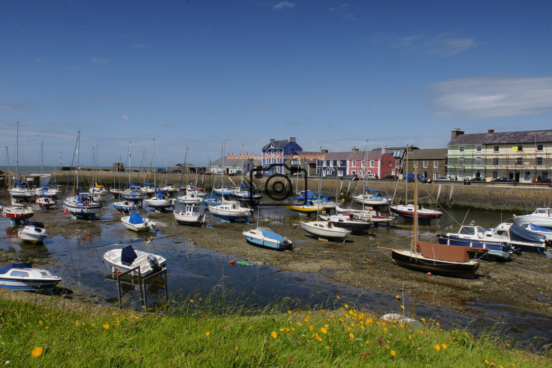 "Aberaeron Harbour," stock image