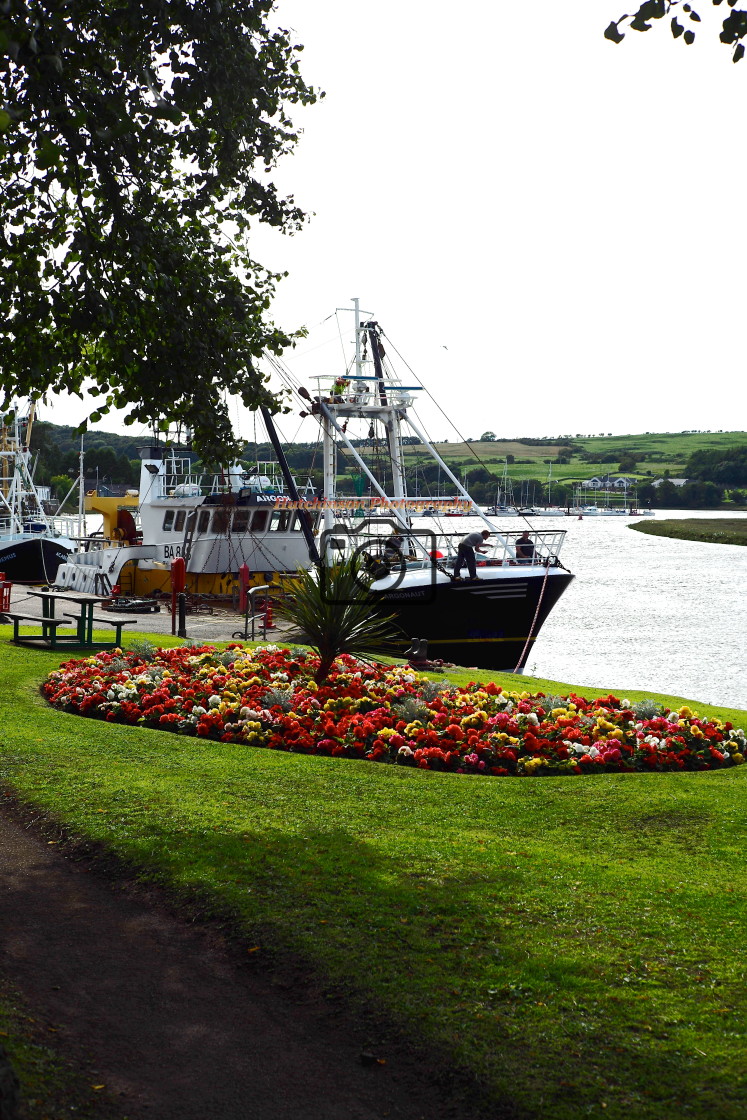 "Kirkcudbright Harbour, Dumfries and Galloway." stock image