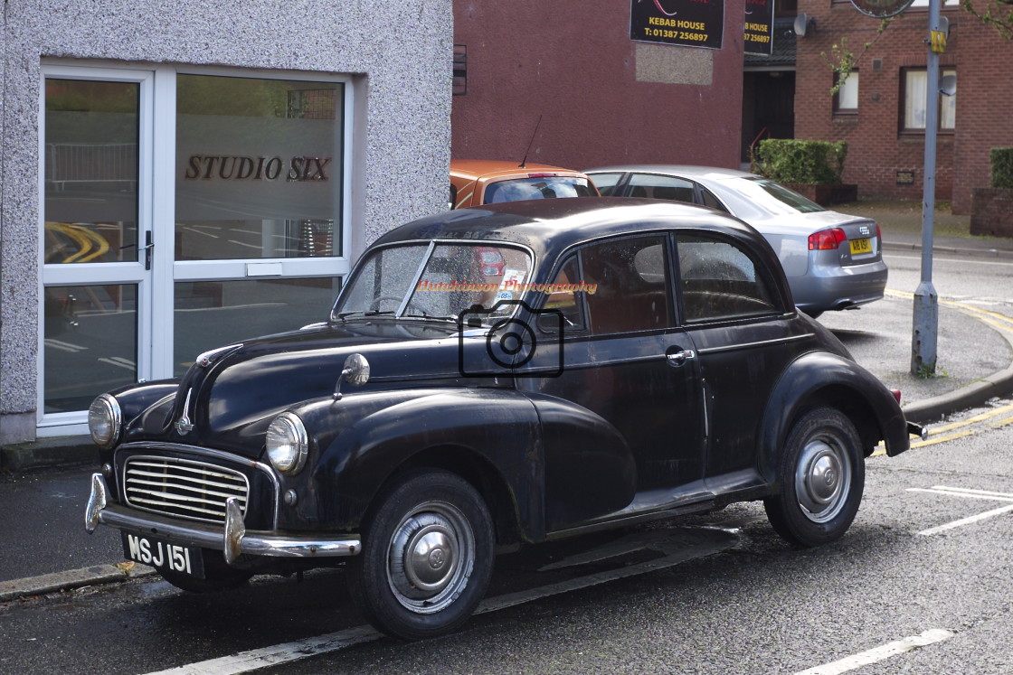 "Morris Minor Split Screen" stock image