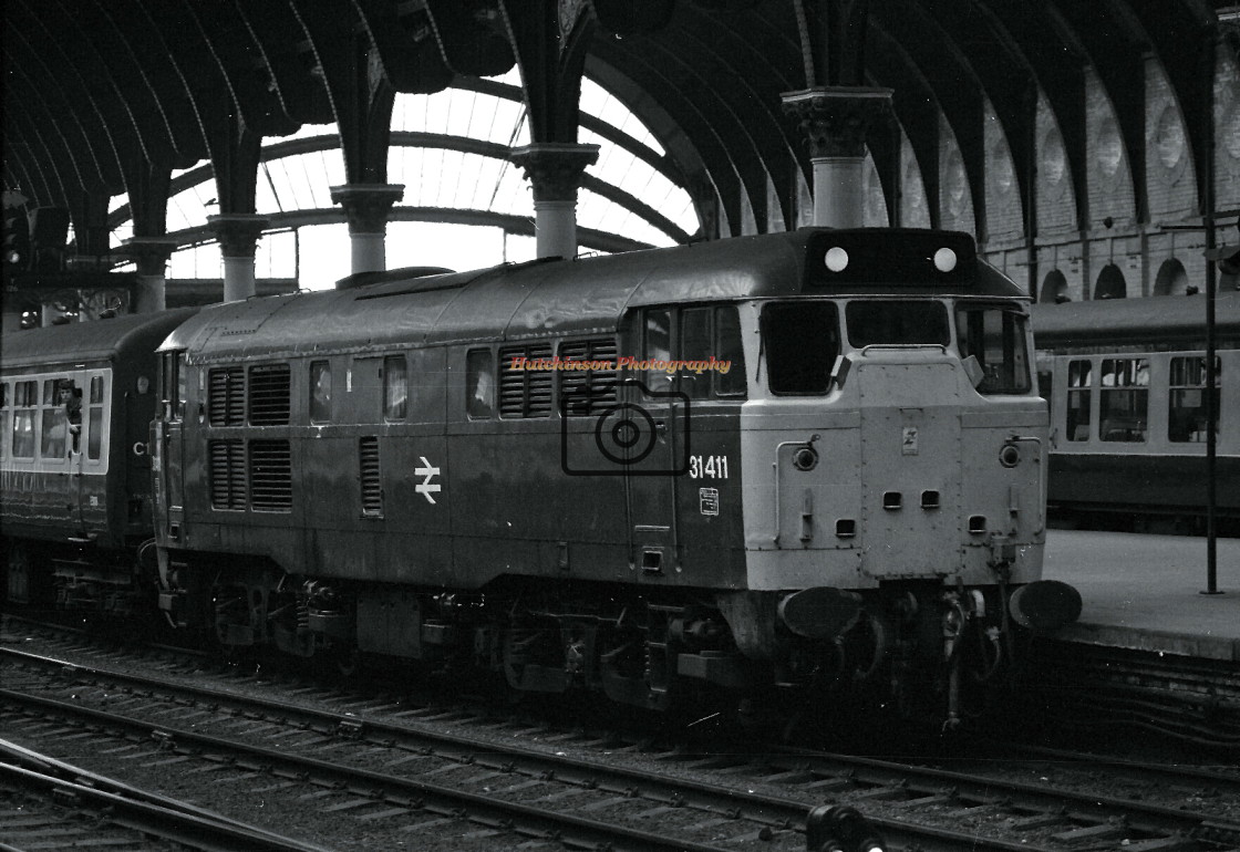 "BR Diesel Class 31 No31411 at York" stock image