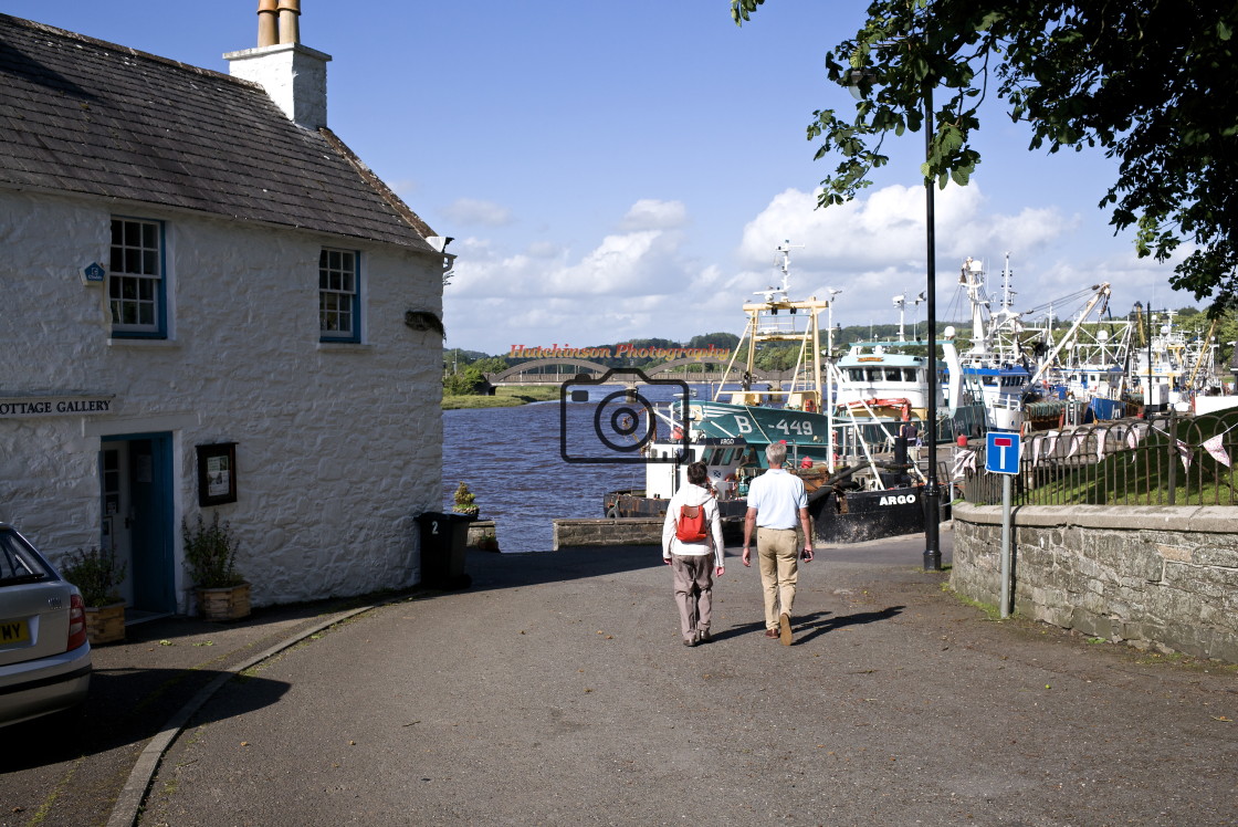 "Kirkcudbright Harbour, Dumfries and Galloway." stock image