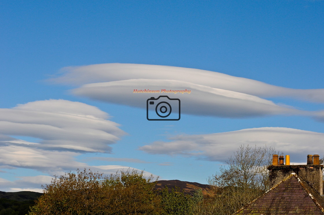 "Lenticular Clouds" stock image