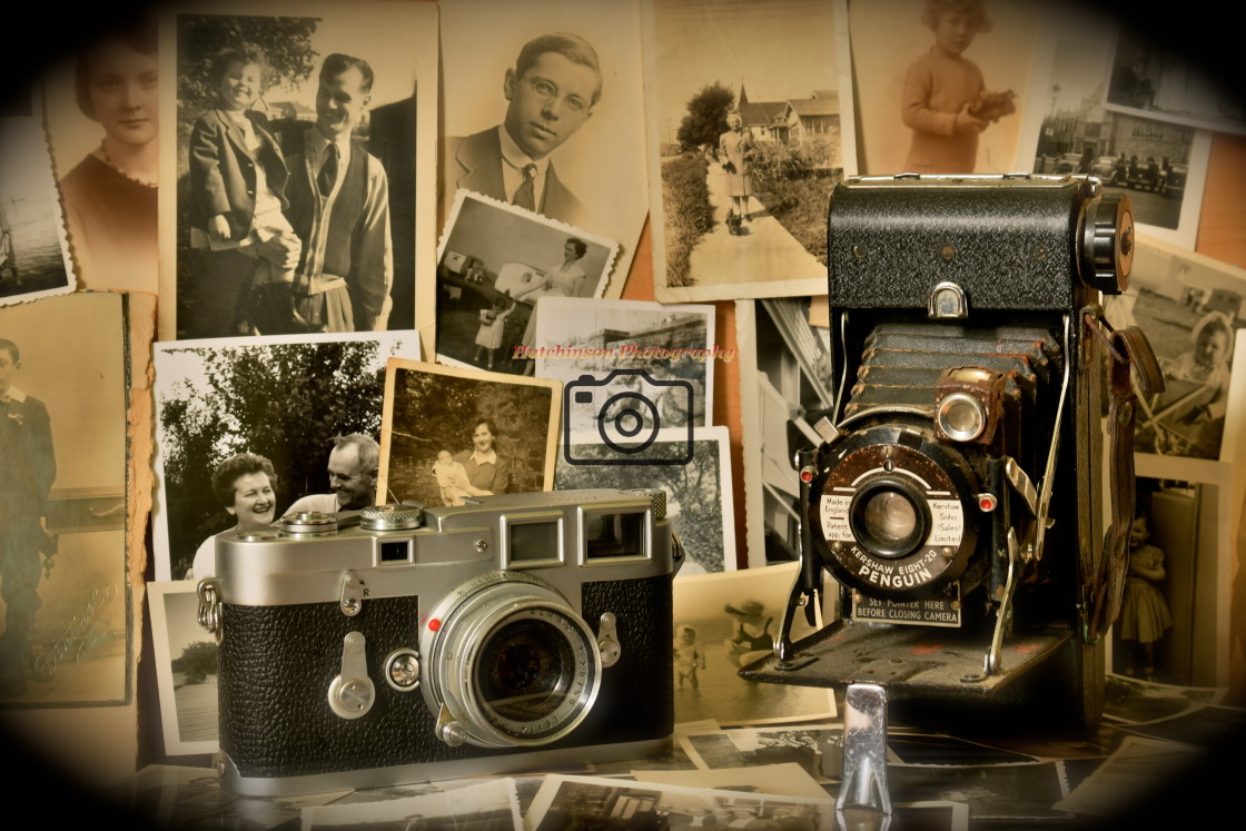 "Old Film Cameras" stock image