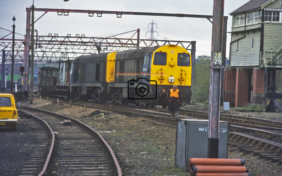 "BR Class 20's at Penistone Station" stock image