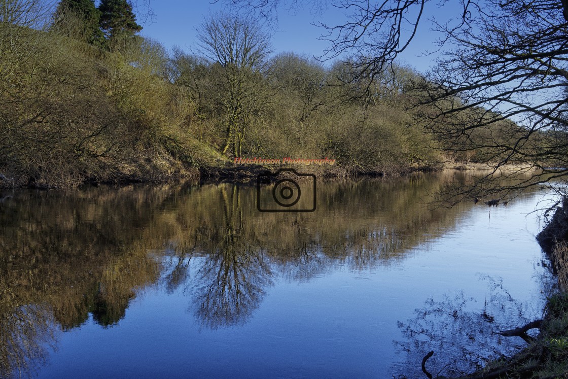 "River bank at Glenluce" stock image