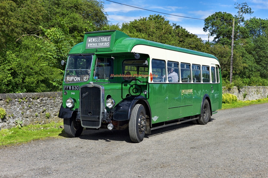 "1940's Single Decker Bristol Bus" stock image