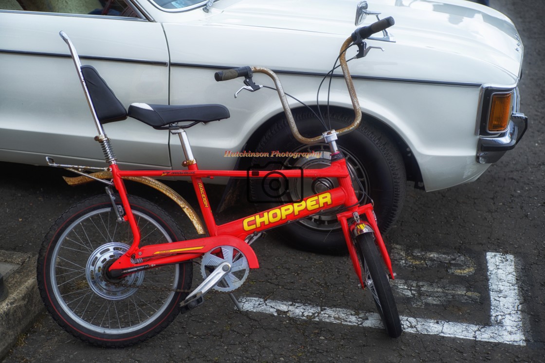 "1970's Raleigh Chopper Bicycle" stock image