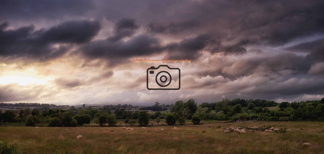 "Stormy evening sky" stock image