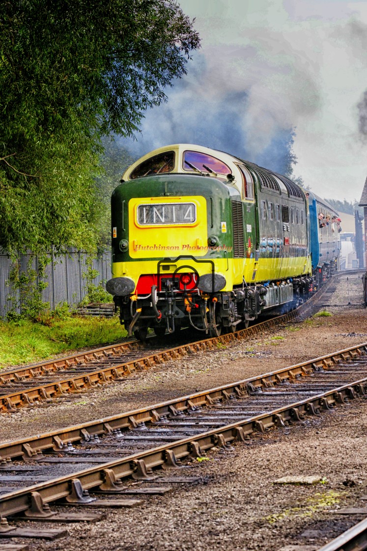 "Deltic Departing" stock image