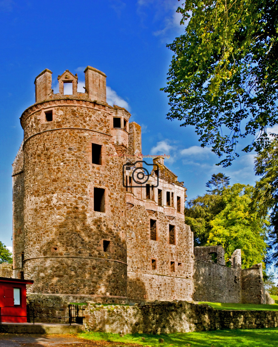 "Huntley Castle" stock image