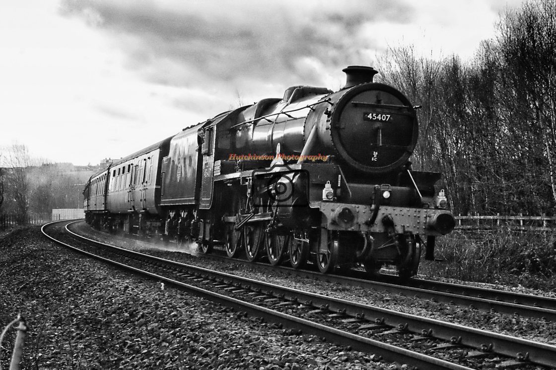 "Steam at Low Moor" stock image