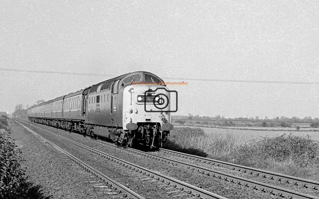 "Class 55 Deltic at Burn Lane" stock image