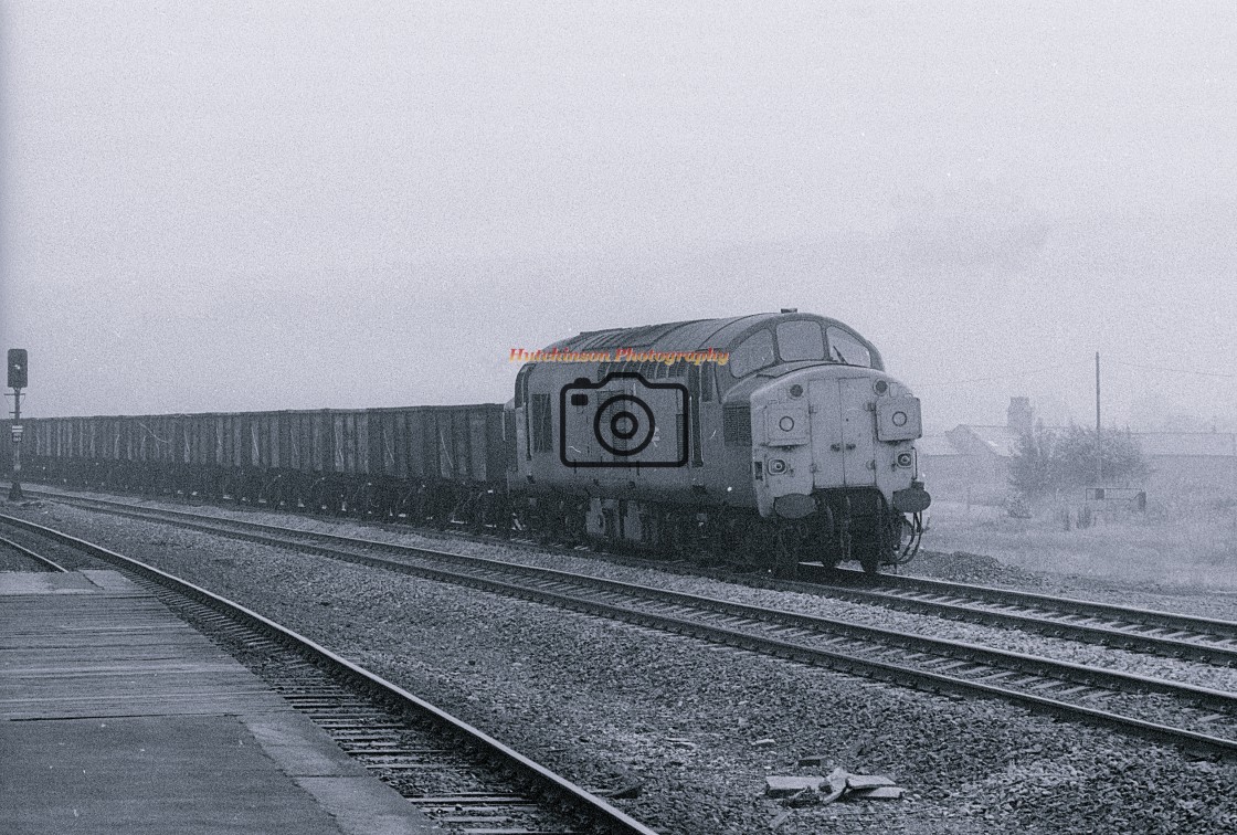 "BR class 37 at Mirfield" stock image