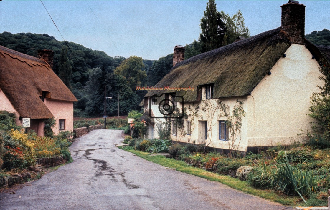 "Thatched Cottages" stock image