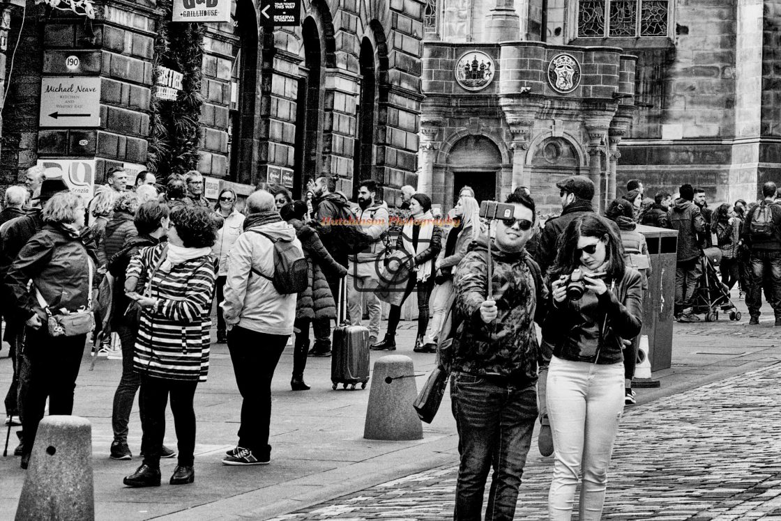 "Tourists" stock image