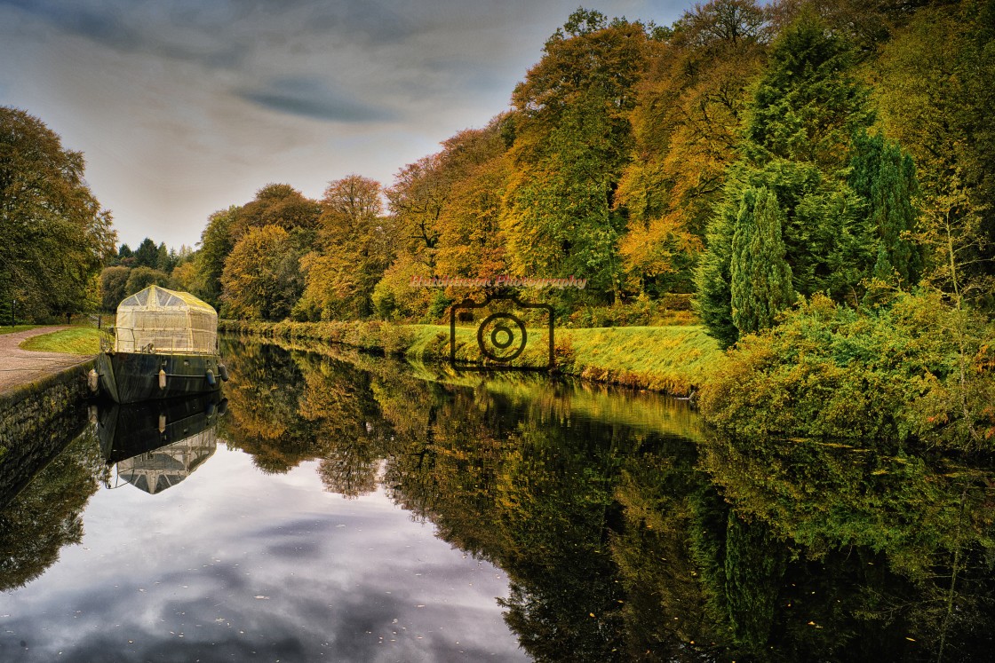 "Autumn on the Crinan Canal" stock image