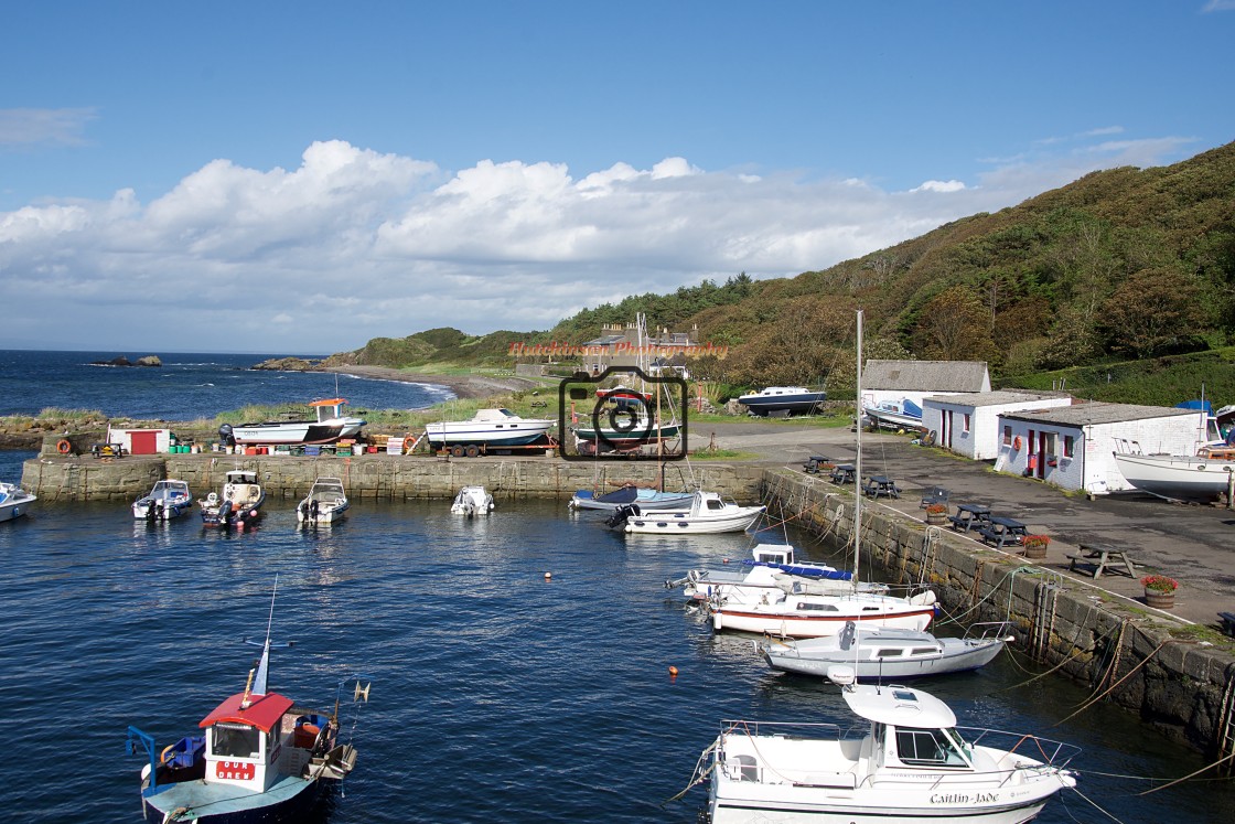 "Dunure Harbour" stock image