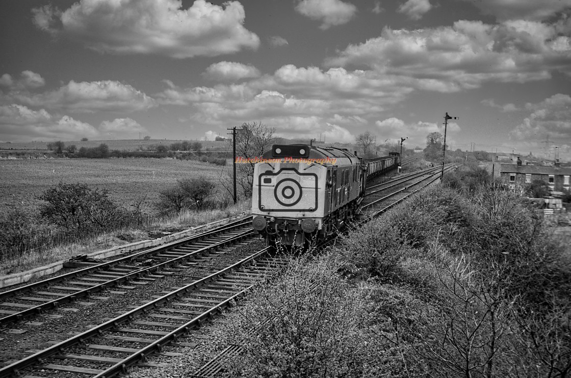 "1970's BR Coal Train" stock image