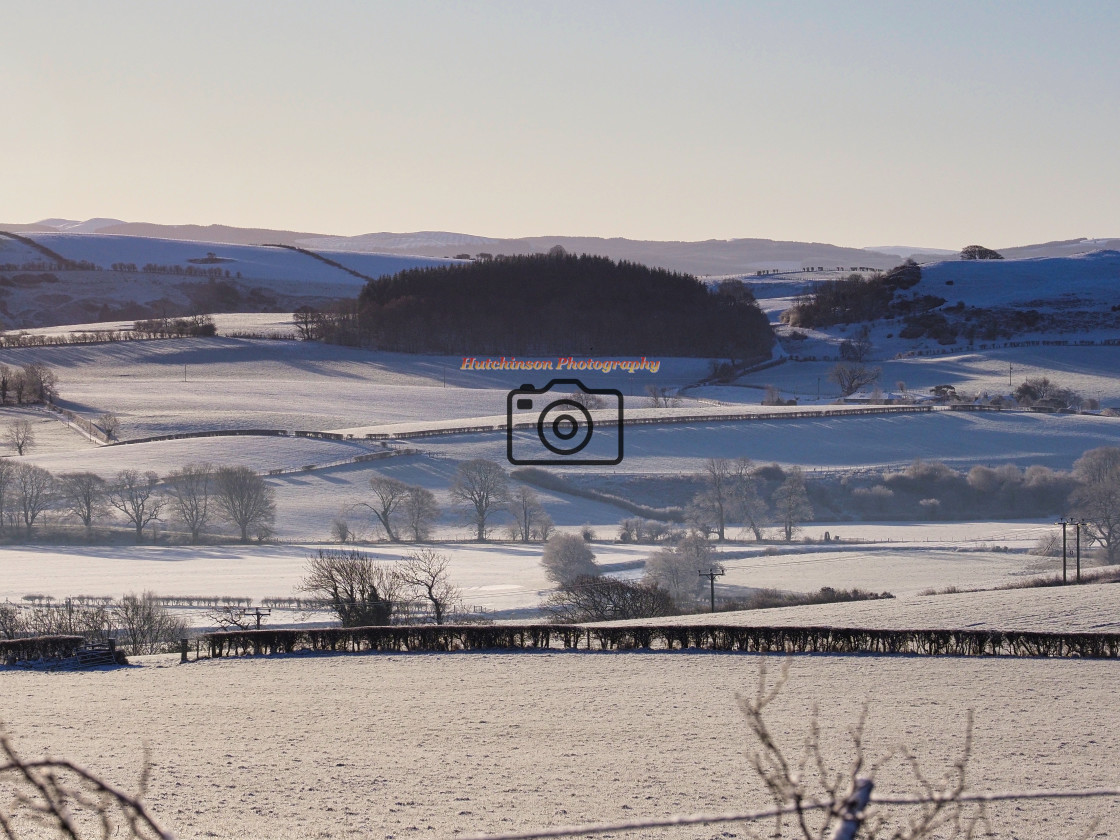 "Ayshire winter landscape" stock image