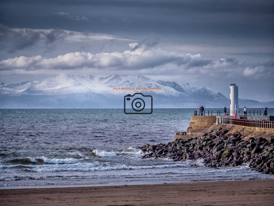 "Isle of Arran winter view" stock image