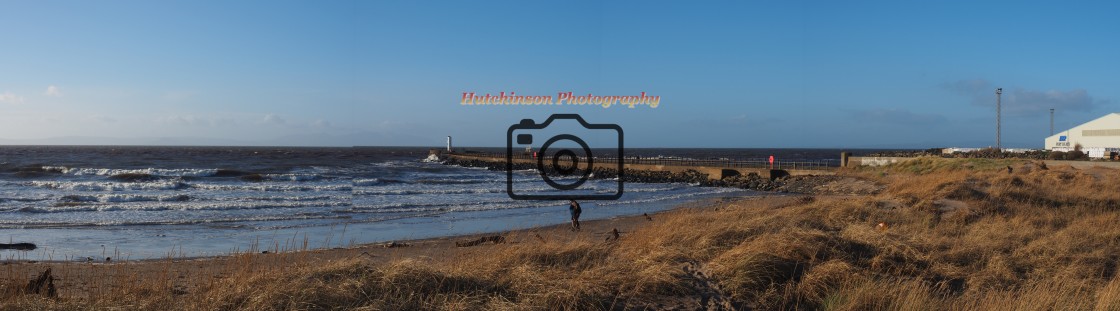 "Ayr Beach view" stock image