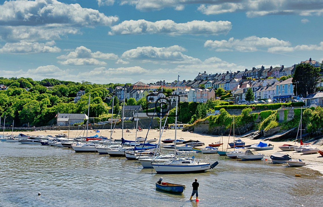 "New Quay in summer" stock image