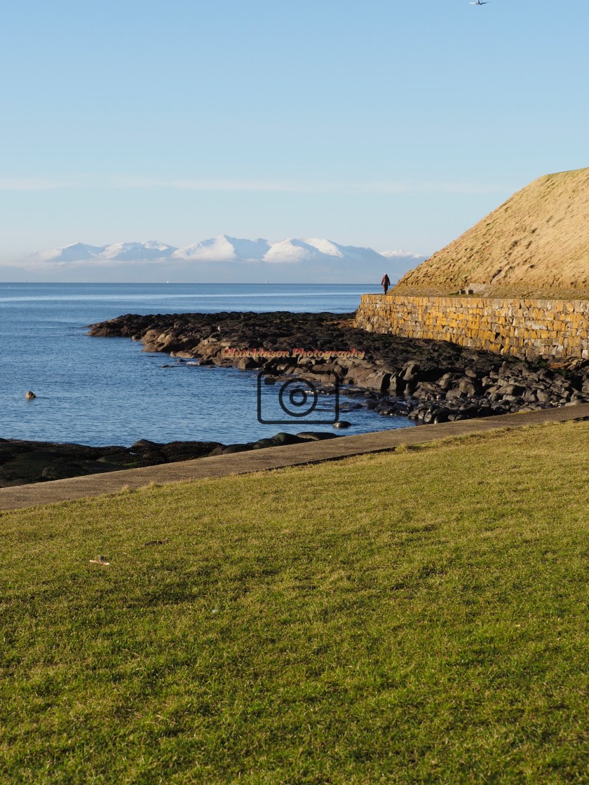 "Arran winter view" stock image