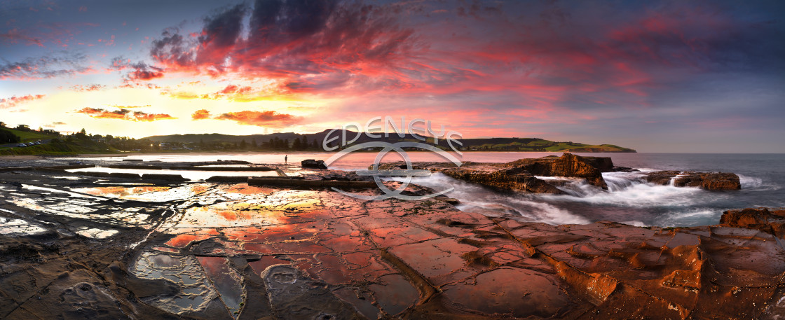 "Sunset Gerringong" stock image