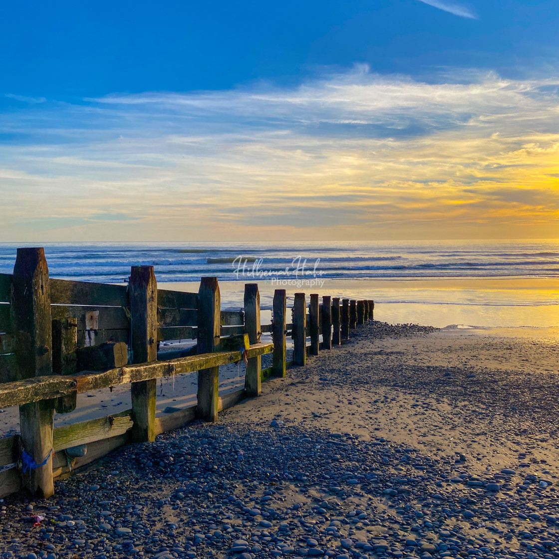 "Wales Sunset" stock image