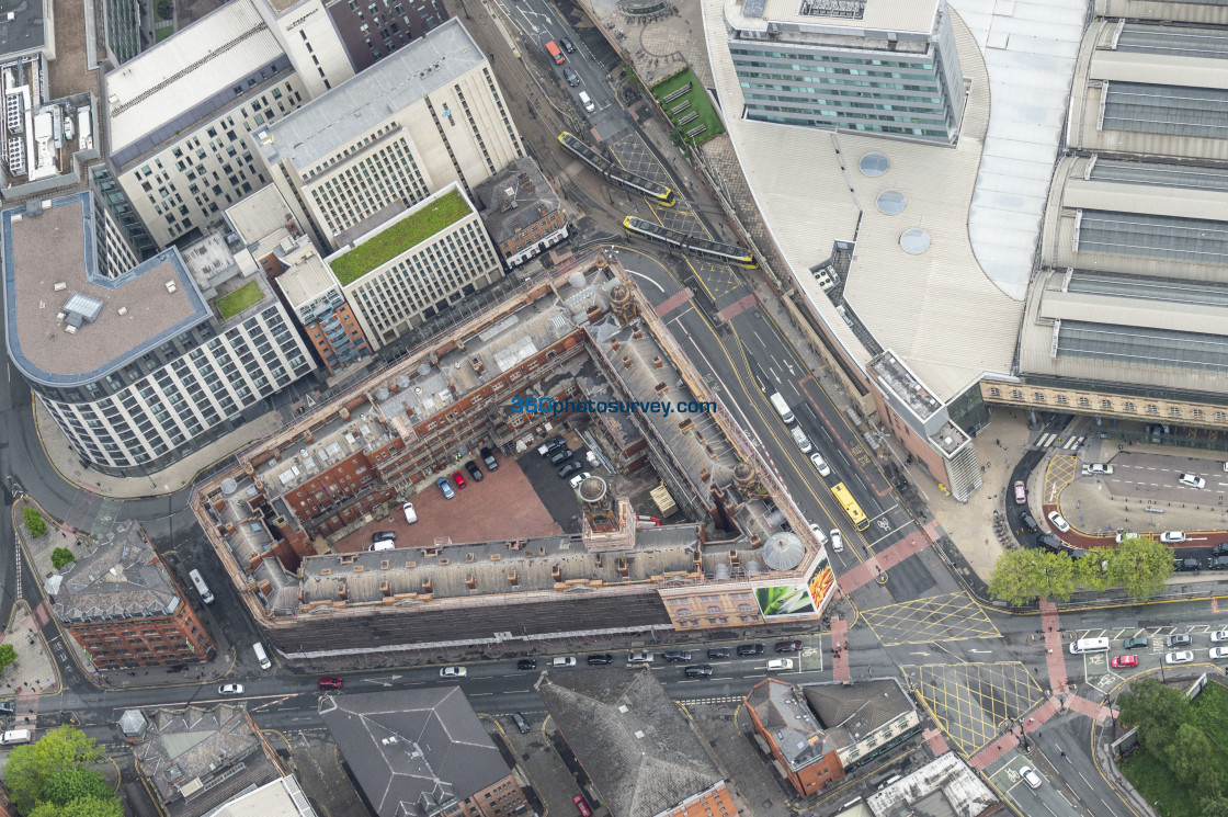 "aerial photo London Road Fire Station" stock image