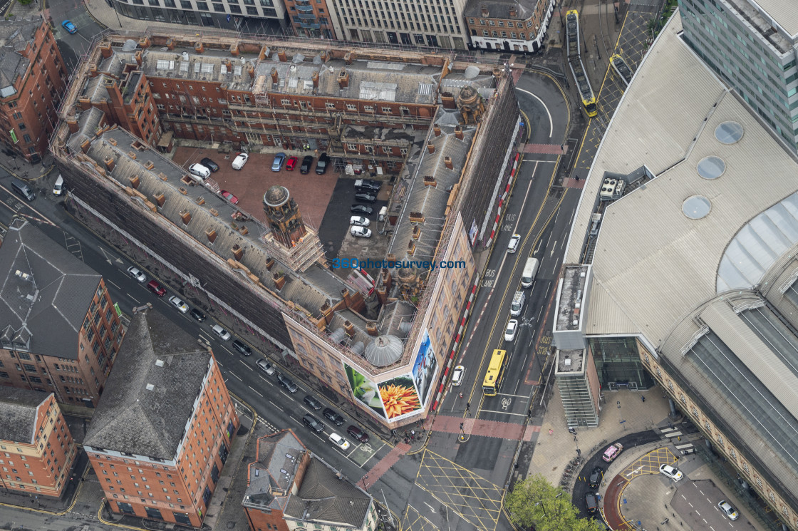 "aerial photo London Road Fire Station" stock image