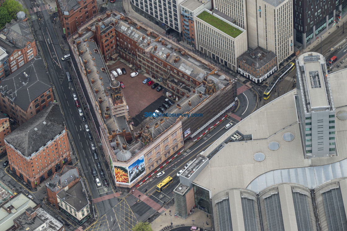 "aerial photo London Road Fire Station" stock image